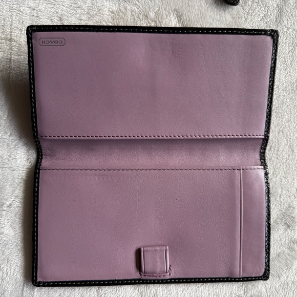 Coach Madison Signature Checkbook Flap Wallet - Picture 7 of 10